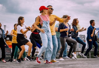 Michael Petr and his dancers