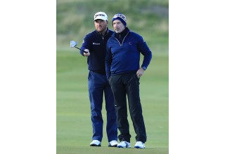 Ed Brown at Alfred Dunhill Links Championship with Professional Golfer Graeme McDowell