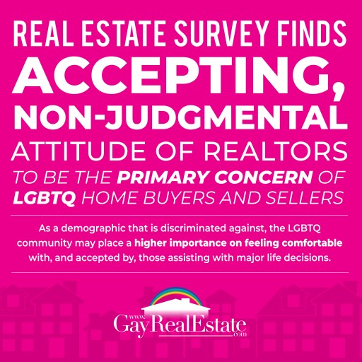 Real Estate Survey Finds Accepting Non-Judgmental Attitude of Realtors, Primary Concern