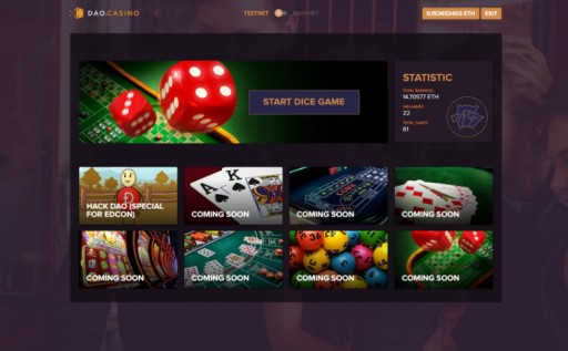 DAO.Casino Announces the Alpha Release of Its Decentralized Casino Platform and Smart Contract Backed Dice Game