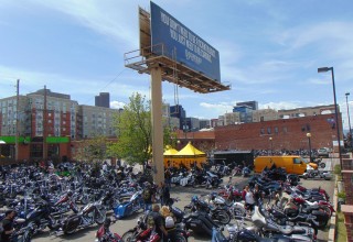 Hundreds of bikers and their riders