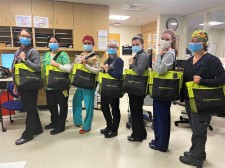 UMass Staff with Hospital Heroes Bags