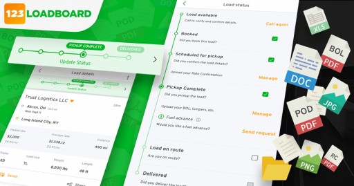 123Loadboard Adds Document Capturing and Load Status Updates to Its Digital Freight Matching Platform