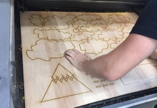 Woodcut Production of The Shapeless Shape