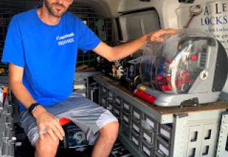 A Lenny Locksmith Anthony in West Palm Beach Work Van