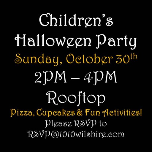 Happy Haunting: TENTEN Wilshire Kids Halloween Party