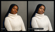 AI Skin Tone Accuracy before/after comparison