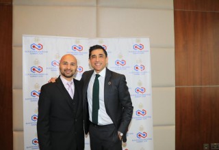University of Bahrain Head of Strategy Cameron Mirza and Learning Machine SVP Global Services Kausar Samli