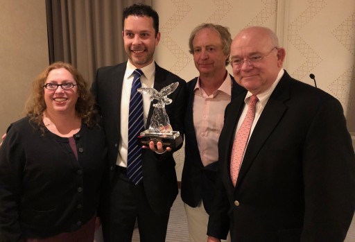 Yale Law Alums Join in Honoring Fellow Alum in Receiving the Prestigious Crystal Eagle Award