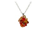 FIRE OPAL CRYSTAL NECKLACE