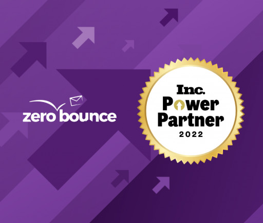 ZeroBounce Named to Inc.'s Inaugural Power Partner Awards