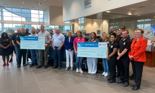 Step One Automotive Group Presents $22,000 to Subaru Share the Love Event Hometown Charities, OCSO Sheriff's Star Charity and Healing Hoof Steps