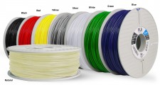 PLA 3D printing filaments for Fused Filament Fabrication 3D printers are one application of PLA (image courtesy of Airwolf3D).