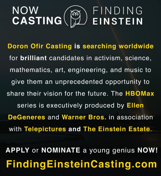 Worldwide Casting Has Begun for HBOMax: FINDING EINSTEIN