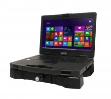 Image of Getac S410 in Gamber-Johnson docking station