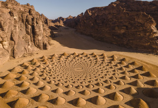 Jim Denevan, Angle of Repose, installation view, Desert X AlUla 2022