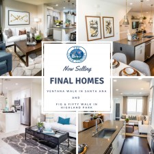 Final Homes Now Selling