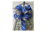 Frosty Collection Hanukkah Festival Blue and Silver Bow