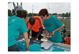 Volunteers provided the athletes with booklets and DVDs they can use to promote drug-free living to the youth of their communities.